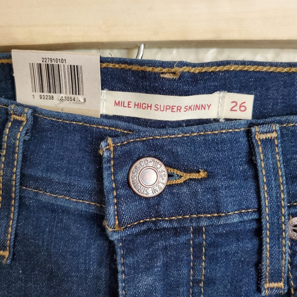 Levi's Mile High Rise Super Skinny Jeans - Picture 6 of 7